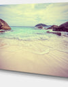 Vintage Style Seashore Thailand - Extra Large Seascape Art Canvas