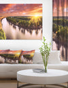 Sunset over Murray River Panorama - Extra Large Wall Art Landscape