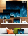 Moon In the Front of Galaxies - Extra Large Wall Art Landscape