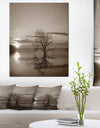 Flying Birds and Lonely Tree - Extra Large Wall Art Landscape