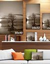 Flying Birds and Lonely Tree - Extra Large Wall Art Landscape