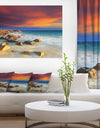 Beach with Stones on Foreground - Extra Large Seascape Art Canvas