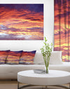 Colorful Sunset Skies with Clouds - Extra Large Wall Art Landscape