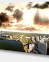 Downtown Orlando Sunset Aerial - Extra Large Seascape Art Canvas