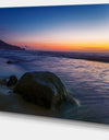 Dark Tropical Seashore in Evening - Extra Large Seascape Art Canvas