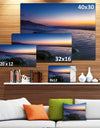 Dark Tropical Seashore in Evening - Extra Large Seascape Art Canvas