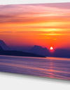 Stunning Sunset in Greece - Extra Large Seascape Art Canvas