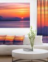 Stunning Sunset in Greece - Extra Large Seascape Art Canvas