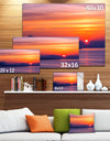 Stunning Sunset in Greece - Extra Large Seascape Art Canvas