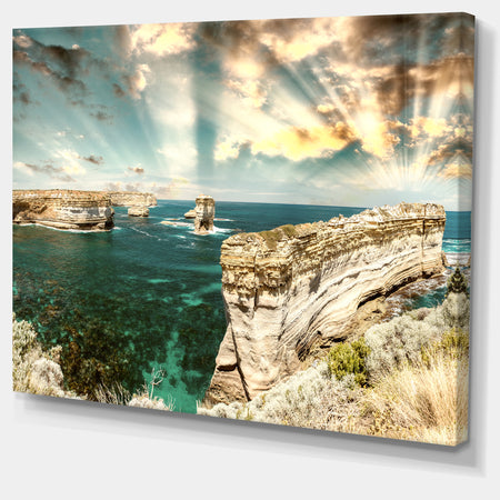 Rocks at Great Ocean Road Victoria - Extra Large Seascape Art Canvas