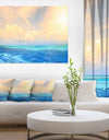 Maldives Bungalows Sunset Panorama - Extra Large Seascape Art Canvas