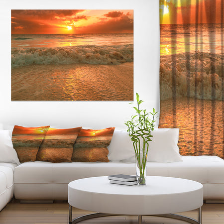 Amazing Beauty of Sun Reflection in Sea - Extra Large Seascape Art Canvas