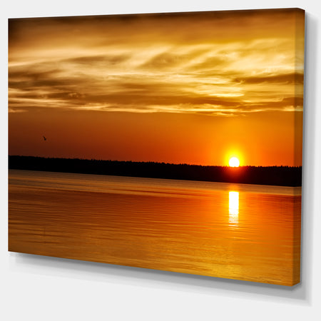 Day and Night Seascape Panorama - Modern Seashore Canvas Art
