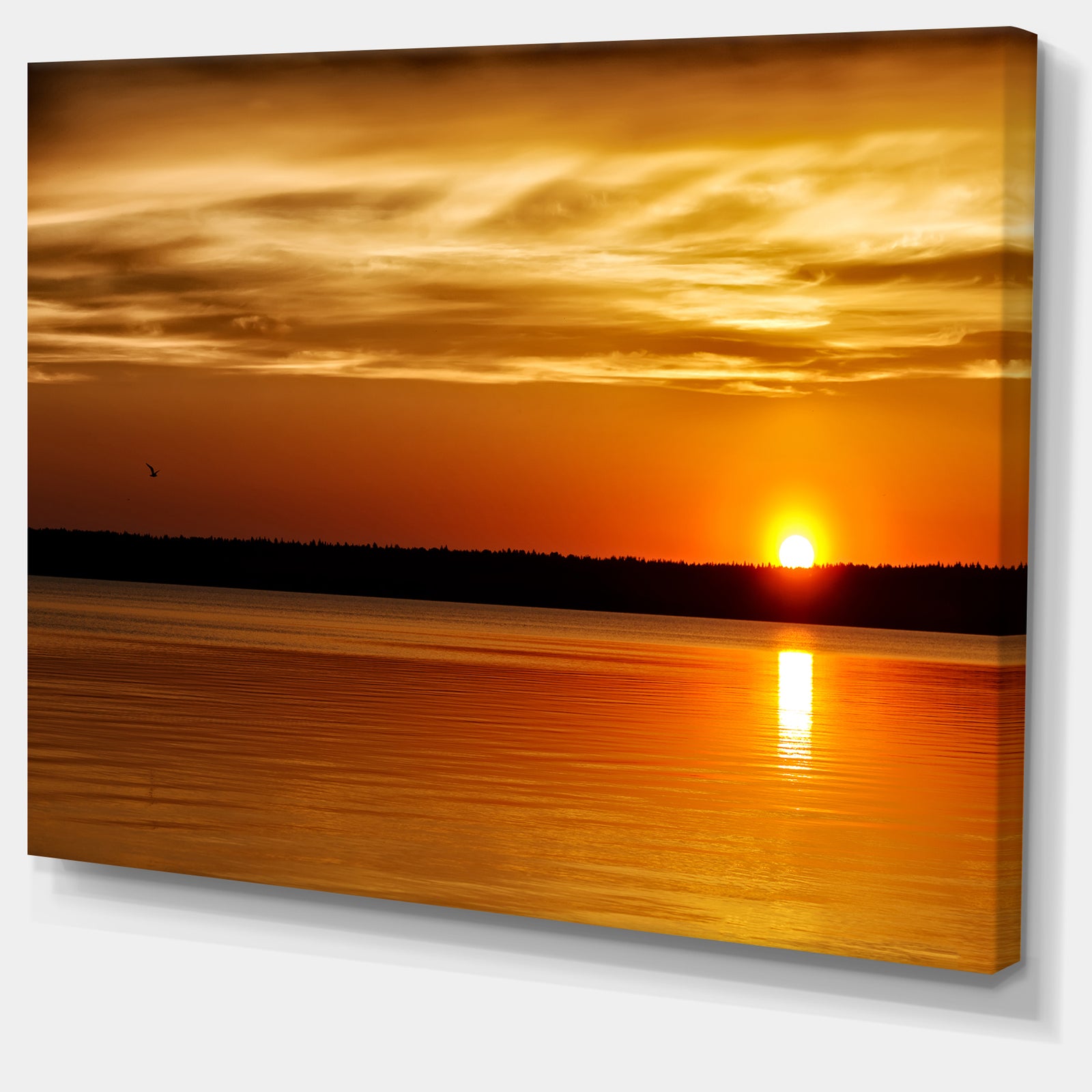 Day and Night Seascape Panorama - Modern Seashore Canvas Art