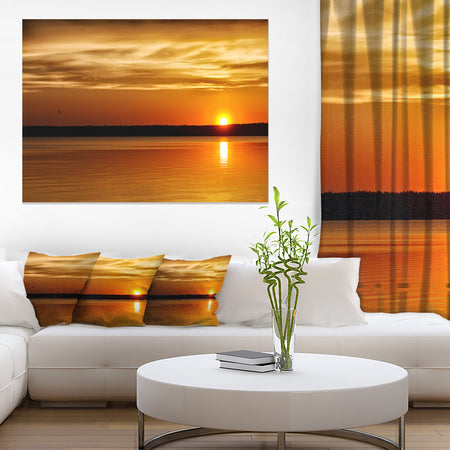 Day and Night Seascape Panorama - Modern Seashore Canvas Art