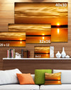 Day and Night Seascape Panorama - Modern Seashore Canvas Art