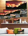 Rocky Mountain River at Sunset - Extra Large Wall Art Landscape