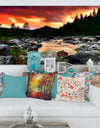 Rocky Mountain River at Sunset - Extra Large Wall Art Landscape