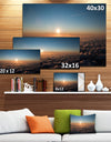 Sunset above the Dark Clouds - Oversized Beach Canvas Artwork