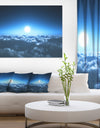 Night Flight above Clouds - Extra Large Wall Art Landscape