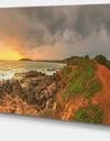 Rocky Romantic Sri Lanka Beach - Oversized Beach Canvas Artwork