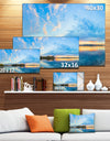 Exotic Sunrise on River Autumn - Oversized Beach Canvas Artwork