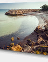 Little Lagoon with Fishermen Africa - Extra Large Seashore Canvas Art