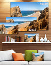 Rocky Bay Portugal Panorama - Landscape Wall Art Canvas Print