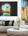 Sea through Rocky Cave Portugal - Extra Large Seashore Canvas Art