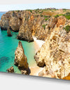 Rocky and Rough Portugal Bay - Extra Large Seashore Canvas Art