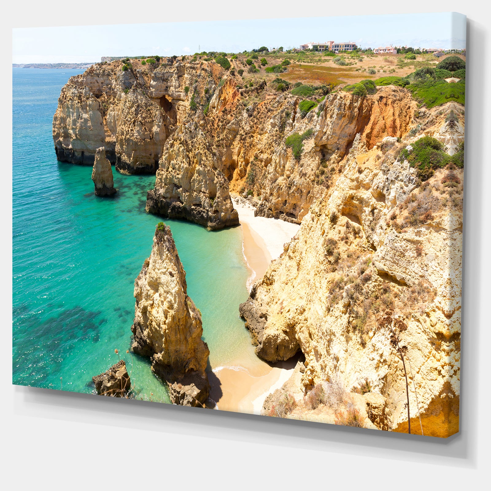 Rocky and Rough Portugal Bay - Extra Large Seashore Canvas Art