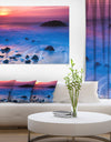 Bright Colorful Rocky Coast Panorama - Extra Large Seashore Canvas Art