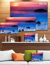 Bright Colorful Rocky Coast Panorama - Extra Large Seashore Canvas Art