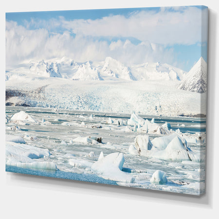 Vatnajokull Glacier in Iceland - Landscape Wall Art Canvas Print