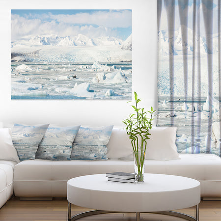 Vatnajokull Glacier in Iceland - Landscape Wall Art Canvas Print