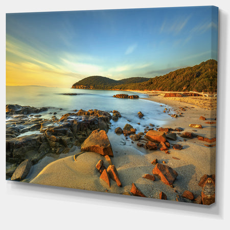 Sunset in Cala Violina Bay - Landscape Wall Art Canvas Print