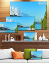 St John Bay Panoramic View - Extra Large Seashore Canvas Art