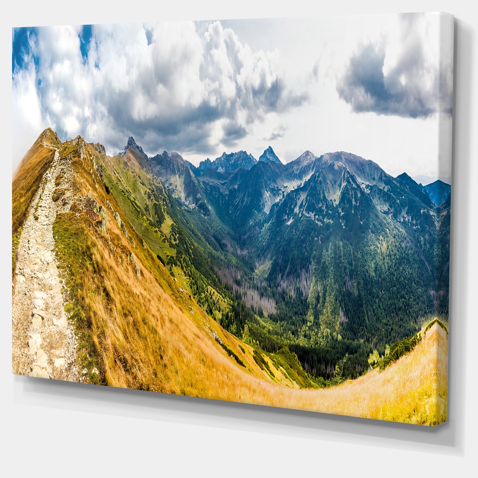 Low Tatras Hike Panorama - Landscape Wall Art Canvas Print