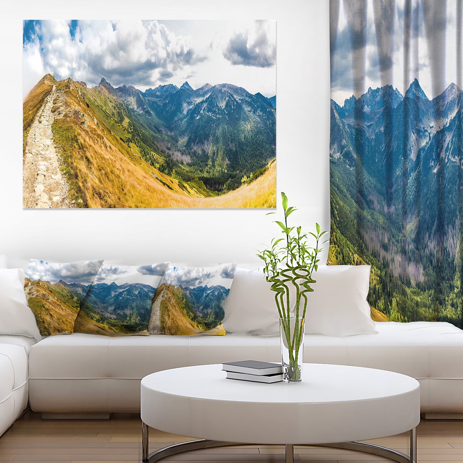 Low Tatras Hike Panorama - Landscape Wall Art Canvas Print