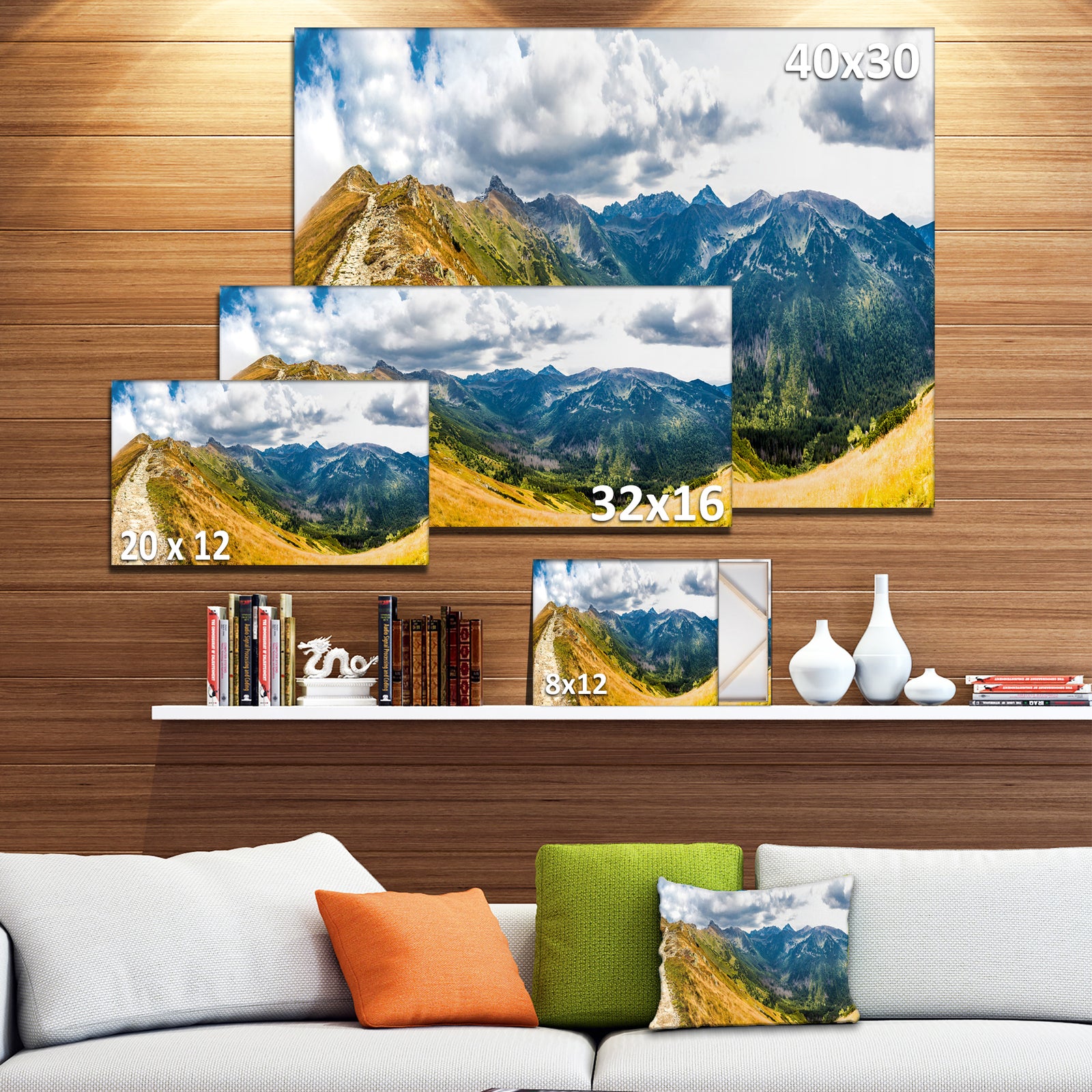 Low Tatras Hike Panorama - Landscape Wall Art Canvas Print