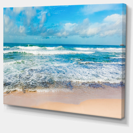 Indian Ocean Panoramic View - Extra Large Seashore Canvas Art