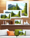 Road in Green Mountains - Landscape Wall Art Canvas Print