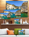 Turquoise Water Beach Panorama - Extra Large Seashore Canvas Art