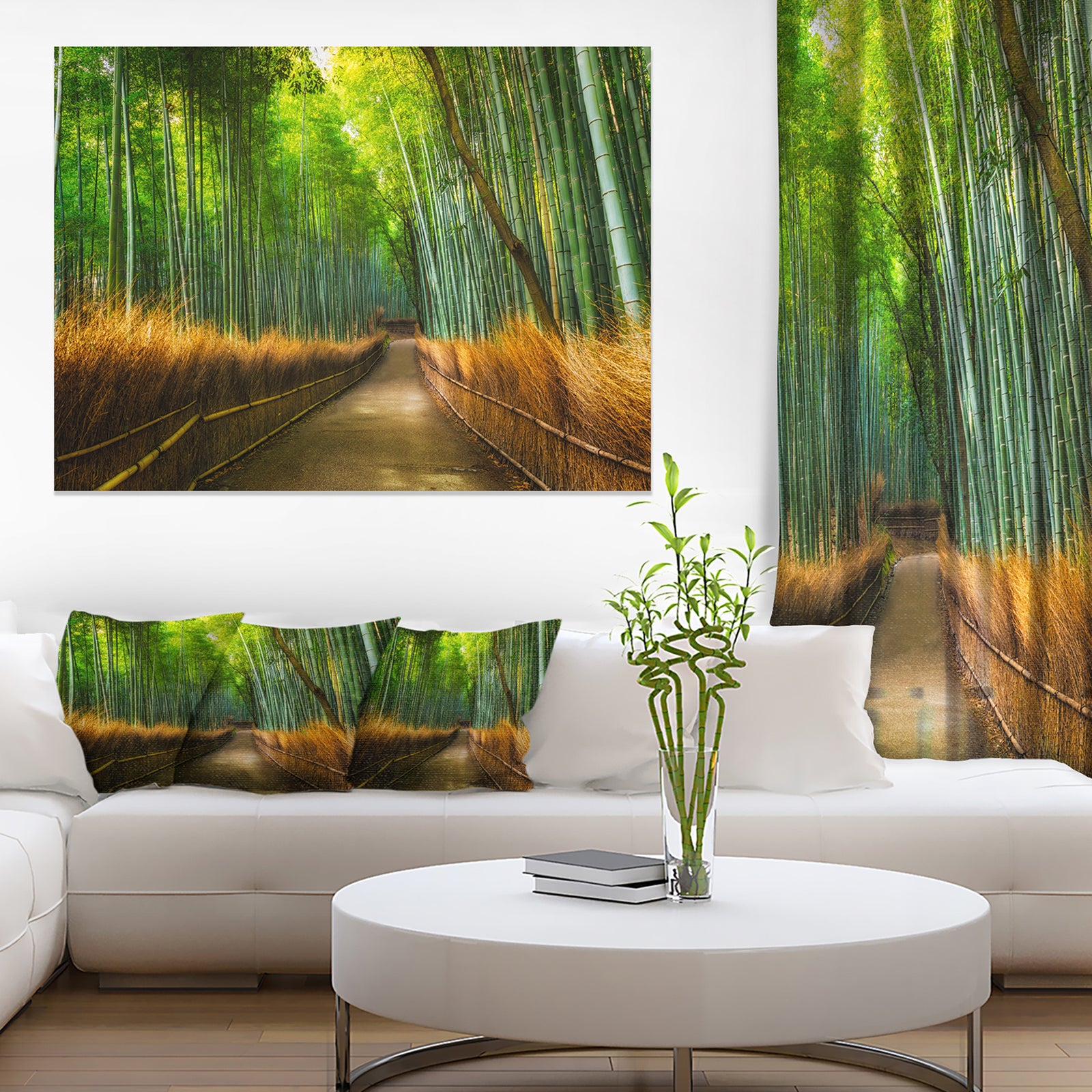 Arashiyama Bamboo Grove Japan - Oversized Forest Canvas Artwork