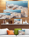 Crystallized Salt on Dead Sea Beach - Extra Large Seashore Canvas Art