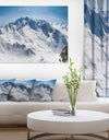 Snowy Mountains Panoramic View - Landscape Wall Art Canvas Print