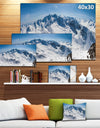 Snowy Mountains Panoramic View - Landscape Wall Art Canvas Print