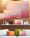 Sunrise over Rows of Tulips - Landscape Wall Art Canvas Print