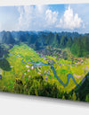 Rice Field Valley Vietnam Panorama - Landscape Wall Art Canvas Print