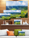 Rice Field Valley Vietnam Panorama - Landscape Wall Art Canvas Print